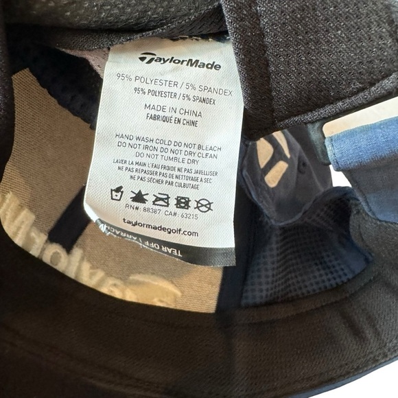 TaylorMade Golf Tour SIM TP5 Hat - Navy Blue- Adjustable - Hook & Loop Golf Hat - Picture 8 of 8